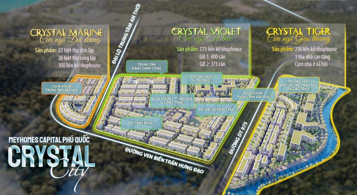 Crystal Violet điểm đầu của thành phố đảo pha lê